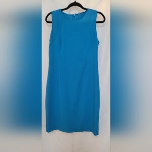 T Tahari Vibrant Blue Midi Dress